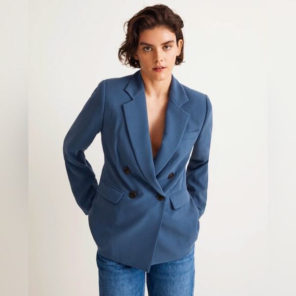 NEW Madewell Rosedale Blazer Nighttime Blue Size 2 - Picture 2 of 13